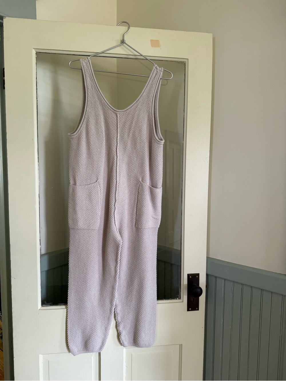 Free People Beach Hailee Sweater Jumpsuit in Cream